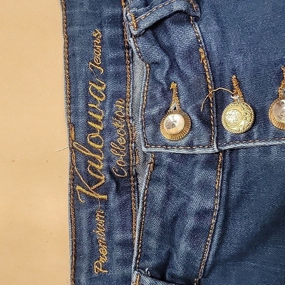 Kalowa Size 7 Skinny High Waist 4 Button Jeans / Jeggings.  Excellent Condition - Picture 3 of 13